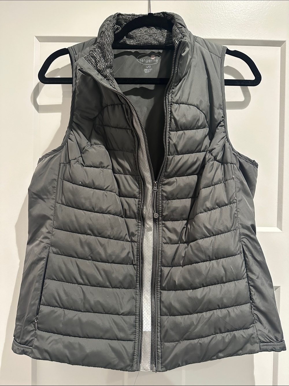 Tangerine Gray Quilted Packable Vest